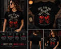 Sweet to the Bone Gothic Cherry Skull Shirt – Coquette Goth Halloween Graphic Tee