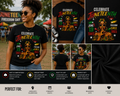 Celebrate Juneteenth Freedom Since 1865 Black Woman Graphic T-Shirt – June 19th Heritage Tee