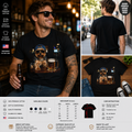 Funny Yorkie Drinking Beer T-Shirt – Cool Sunglasses Dog Meme Graphic Tee