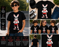 67 Six Seven Basketball Bunny T-Shirt – Funny Rabbit Sports Graphic Tee for Kids Boys Teens