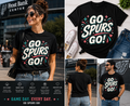 Go Spurs Go Retro Basketball T-Shirt – Vintage Fiesta Fan Graphic Tee