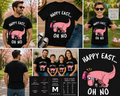 Funny Easter Dinosaur Shirt, Happy East Oh No T-Rex Tee, Cute Pink Dino Easter Shirt, Funny Easter Graphic T-Shirt, Kids Easter Dino Tee