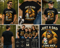 Funny Bigfoot Dad Shirt, Just A Dad Who Always Came Back With The Milk Tee, Sasquatch Father’s Day Shirt, Retro Bigfoot Papa Graphic T-Shirt