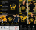 Field Day Blue Team Varsity Style School Spirit T-Shirt