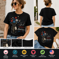 God Bless America Floral Mason Jar T-Shirt – Patriotic 1776 Vintage Fourth of July Shirt for Women, Independence Day Graphic Tee