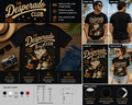 The Desperado Club Tropical Cat Graphic T-Shirt – Funny Retro Hawaiian Cat Tee