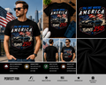 The One Where America Turns 250 Patriotic Classic Muscle Car USA T-Shirt