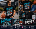 Defend the Frost Retro Basketball T-Shirt – Vintage San Antonio Basketball Fan Graphic Tee for Men & Women