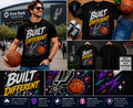 Built Different Retro Basketball T-Shirt – Vintage San Antonio Basketball Fan Graphic Tee for Men & Women