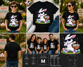 Cool Dabbing Easter Bunny Graphic T-Shirt – Funny Easter Rabbit Tee