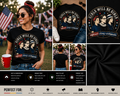 Girls Will Be Girls Feminist Patriotic T-Shirt | Different Strong Unstoppable Women's Empowerment Graphic Tee | Inspirational Girl Power Shirt